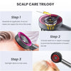 Scalp Trilogy Massager Scalp 3 , Cordless Electric Shiatsu Massager IPX7 Waterproof for Scalp & Hair at Home for Muscle Relax Gray