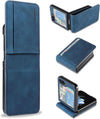 For Samsung Galaxy Z Flip 5 4 Magnetic Leather Flip Card Wallet Stand Case Cover