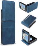 For Samsung Galaxy Z Flip 5 4 Magnetic Leather Flip Card Wallet Stand Case Cover