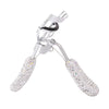 Bling Rhinestone Eyelashes Curler Shiny Crystal Curling Wide-Angle Eye Lashes Clip Cosmetic Beauty Makeup Eyelashes Tool