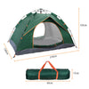 2-3 Man Automatic Instant Double Layer Pop up Camping Tent Waterproof Outdoor UK