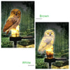 Solar Owl Garden Light Outdoor LED Lawn Lamp for Garden Decoration Waterproof Christmas Lights Outdoor Solar Lamp Post