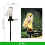 Solar Owl Garden Light Outdoor LED Lawn Lamp for Garden Decoration Waterproof Christmas Lights Outdoor Solar Lamp Post