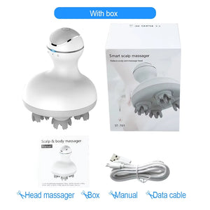 3D Electric Head Massager Antistress Relax Body Neck Massage Health Care Deep Tissue Wireless Scalp Massager Promote Hair Growth