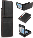 For Samsung Galaxy Z Flip 5 4 Magnetic Leather Flip Card Wallet Stand Case Cover