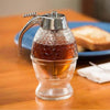 Honey Syrup Dispenser Pot No Drip Container Honey Jars Push-Type Oil Pot Honey Dispenser Pot Sauce Bottle Sealed Jar Funnel