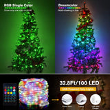 Smart WS2812B Addressable LED Garlands RGB String Fairy Lights USB Festoon for Home Aesthetic Room Wedding Decoration Mood Light