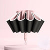 Men Women Umbrella Fully Automatic Reverse Folding Umbrella with Windproof Reflective Stripe UV Umbrellas