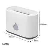 Portable Cool Mist Usb Led Change Color Room H2O Air Fire Flame Humidifier Aroma Essential Oil Diffuser Humidifier