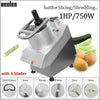 Electric Slicer 750W Vegetable Slicer Electric Food Choppers Suitable Cutting Vegetables Fruits Cheese Etc 6 Cutterheads