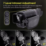 Monocular Night Vision Device 1080P HD Infrared Camera 5X Digital Light Zoom Hunting Telescope Outdoor Search Full Darkness 300M