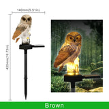 Solar Owl Garden Light Outdoor LED Lawn Lamp for Garden Decoration Waterproof Christmas Lights Outdoor Solar Lamp Post