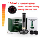 12/6 Levels Intelligent Cupping Massager Negative Pressure Infrared Heating Wireless Scraping Apparatus Dredge Meridian Relax