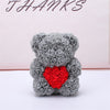 Valentine'S Day Gift Rose Bear Eternal Flower Rose Teddy Bear PE Foam Bear 25Cm Valentines Day