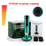 12/6 Levels Intelligent Cupping Massager Negative Pressure Infrared Heating Wireless Scraping Apparatus Dredge Meridian Relax