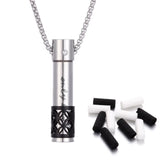 2024 New Aromatherapy Jewelry Necklaces Essential Oil Diffuser Necklace Stainless Steel Open Locket Aroma Scent Perfume Necklace