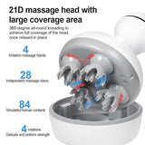 3D Electric Head Massager Antistress Relax Body Neck Massage Health Care Deep Tissue Wireless Scalp Massager Promote Hair Growth