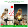 Solar Owl Garden Light Outdoor LED Lawn Lamp for Garden Decoration Waterproof Christmas Lights Outdoor Solar Lamp Post