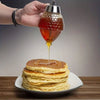 Honey Syrup Dispenser Pot No Drip Container Honey Jars Push-Type Oil Pot Honey Dispenser Pot Sauce Bottle Sealed Jar Funnel