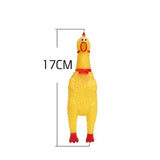 Pet Dog Chew Toys Things for Dogs New Exhaust Chicken Fun and Durable Interactive Dog Toy Yellow Rubber 17CM 31CM Accessories