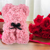 Valentine'S Day Gift Rose Bear Eternal Flower Rose Teddy Bear PE Foam Bear 25Cm Valentines Day