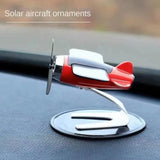 Solar Panel Car Air Freshener Smell in the Styling Solar Airplane Model Center Console Decoration Auto Fragrance Air Fresheners