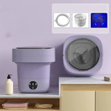 Mini Foldable Washing Machine Portable Mini Socks Underwear Panties Washing Machine Big Capacity 3 Models with Spinning Dry Gadgets