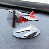 Solar Panel Car Air Freshener Smell in the Styling Solar Airplane Model Center Console Decoration Auto Fragrance Air Fresheners