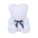 Valentine'S Day Gift Rose Bear Eternal Flower Rose Teddy Bear PE Foam Bear 25Cm Valentines Day