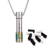 2024 New Aromatherapy Jewelry Necklaces Essential Oil Diffuser Necklace Stainless Steel Open Locket Aroma Scent Perfume Necklace