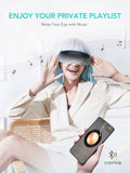 E7 Eye Massager with Heat, Vibration Bluetooth Music Smart Eye Massager for Migraines, Adaptive Temple Massage for Eye Relax