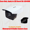 Waterproof IR Bullet Camera Case Size 90 Aluminum Alloy Casing IP66 Outdoor Housing W/ Sunshield Cover