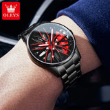 Wheel Men'S Luxury Watch Waterproof Rotary Sport Car Rim Man Watch High Quality Fashion Best Selling Quartz Men'S Watches