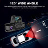 Car DVR Camera 3 Camera Lens Car DVR Dual Lens Camera 1080P HD Dash Camera Video Recorder 24H Parking Monitoring Dashcam