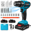 28V Cordless Screwdriver High power Rechargeable Electric Drill Lithium Battery 1350rpm Speed Multifunctional Impact Drill