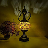 Newest Mediterranean style Art Deco Turkish Mosaic Table Lamp Handcrafted mosaic Glass romantic bed light