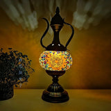 Newest Mediterranean style Art Deco Turkish Mosaic Table Lamp Handcrafted mosaic Glass romantic bed light