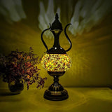 Newest Mediterranean style Art Deco Turkish Mosaic Table Lamp Handcrafted mosaic Glass romantic bed light