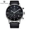 PAGANI DESIGN Original Brand Men Sports Military Quartz Watch Fashion Business Chronograph Leather Wristwatch Relogio Masculino