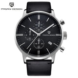 PAGANI DESIGN Original Brand Men Sports Military Quartz Watch Fashion Business Chronograph Leather Wristwatch Relogio Masculino