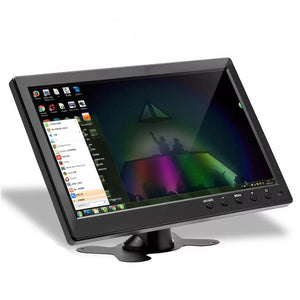 Podofo 10.1"  LCD HD Monitor & Computer Display Color Screen 2Channel Video Input Security Monitor With BNC / AVI / VGA / HDMI