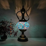 Newest Mediterranean style Art Deco Turkish Mosaic Table Lamp Handcrafted mosaic Glass romantic bed light