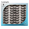 LANJINGLIN 3/5/16 Pairs Multipack Mink Eyelashes Set False Lashes Makeup 3D Mink Lashes False Eyelash Extension Wholesale Lash