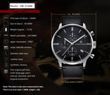 PAGANI DESIGN Original Brand Men Sports Military Quartz Watch Fashion Business Chronograph Leather Wristwatch Relogio Masculino