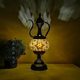 Newest Mediterranean style Art Deco Turkish Mosaic Table Lamp Handcrafted mosaic Glass romantic bed light