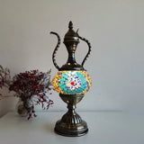 Newest Mediterranean style Art Deco Turkish Mosaic Table Lamp Handcrafted mosaic Glass romantic bed light