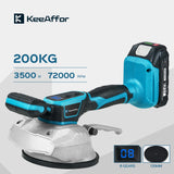 KEEAFFOR 3500W 200KG Tiles Tiling Machine Tile Vibrator Suction Cup 8 Gear Adjustable Floor Vibrator Tool For Makita 18V Battery