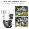 4K 8MP Dual Lens Dual Screens Wireless Camera High Definition Wifi CCTV Camera 360° Pan-tilt Outdoor Human Auto Tracking IPC360