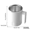 Automatic Stirring Cup Rechargeable Portable Coffee Electric Stirring 350ml Travel Mixer Rotating Magnetic Self Stirring Mugs