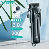 VGR Hair Trimmer Professional Hair Cutting Machine Cordless Hair Clipper Barber Rechargeable Clipper LED Trimmer for Men V-282